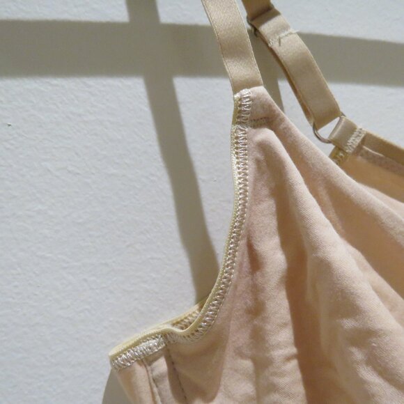 HANRO Cotton Sensation Underwire Bra in Beige Neutral Minimalist - Size 34B - Picture 7 of 14